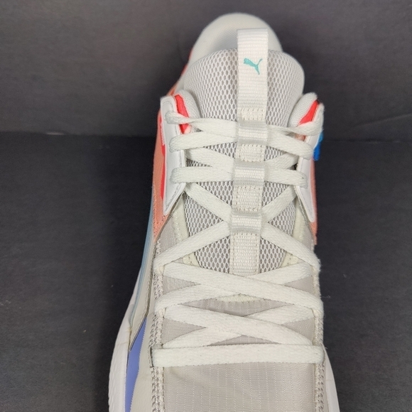 PUMA Court Rider Men\'s Basketball Sneaker White Multicolor Shoes Size 14 main image 9